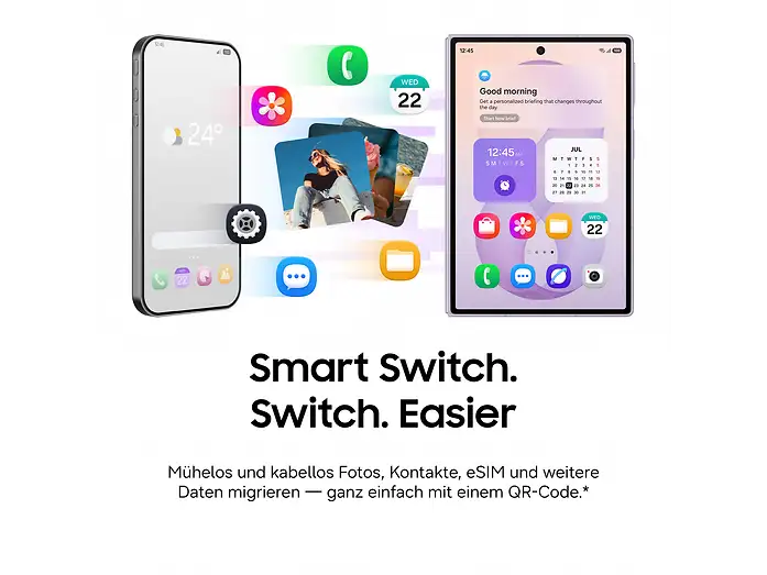 Galaxy Z Flip8 – Datenübertragung mit Smart Switch per QR-Code