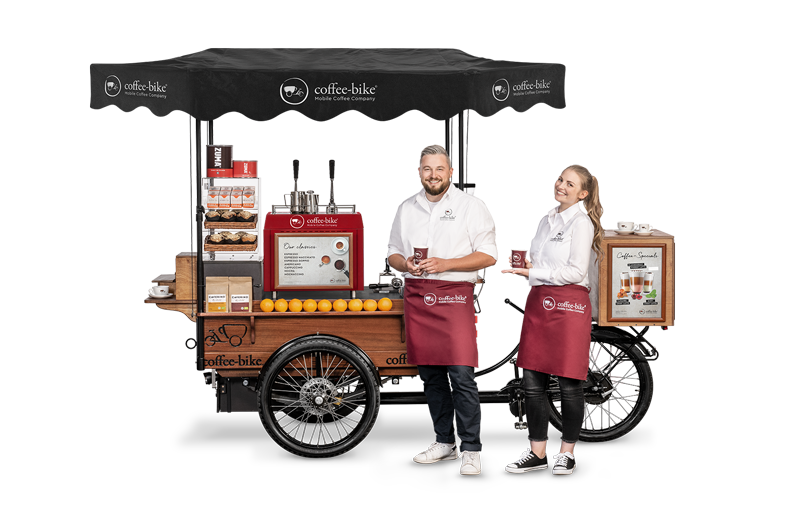 Mobile coffee cart for events