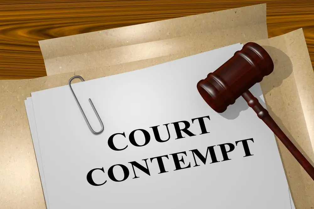 Court Contempt Legal Documents