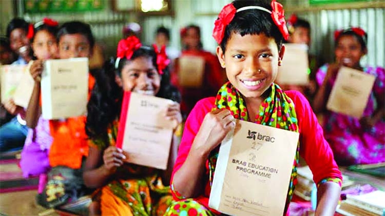 BRAC Children with Free Materials