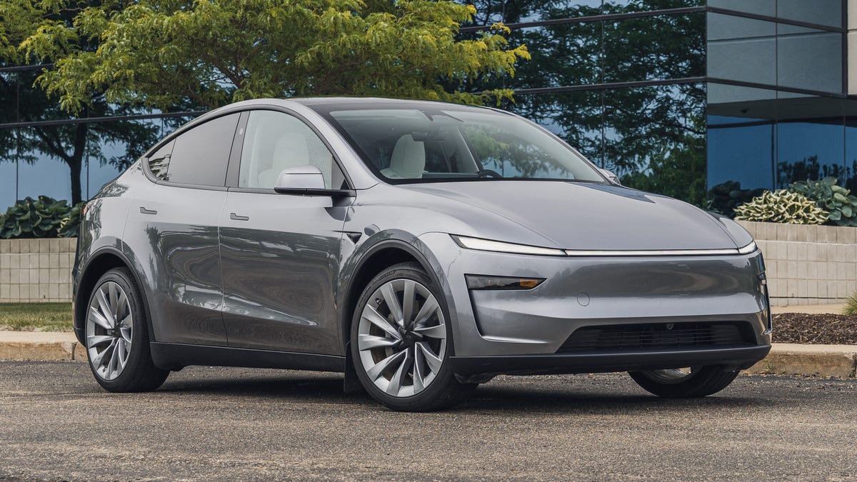 2026 Tesla Model Y refreshed design gray exterior