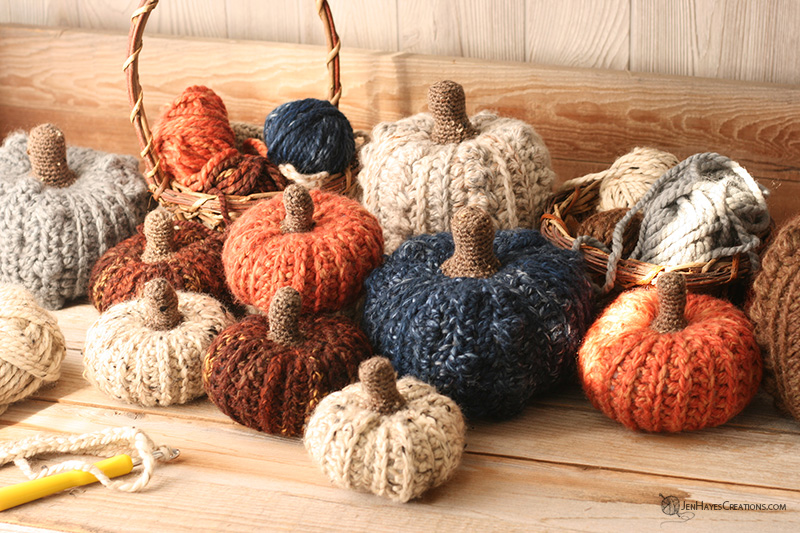 Fall Harvest Crochet Pumpkins | Jen Hayes Creations