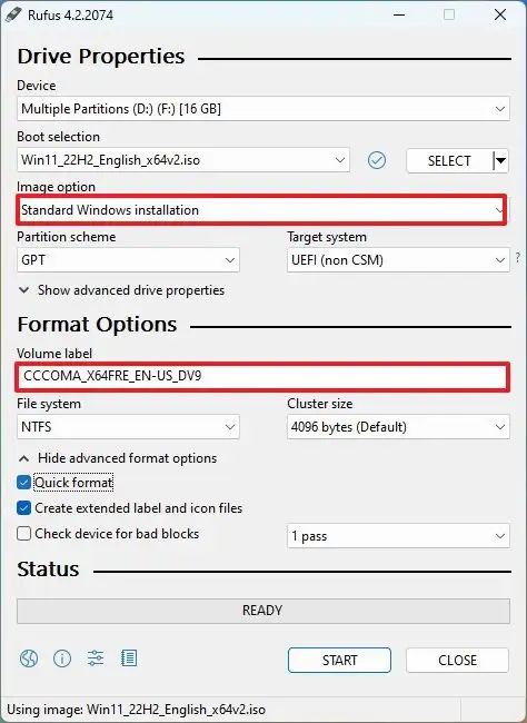 Rufus Windows 11 Bootable USB Creation Tool