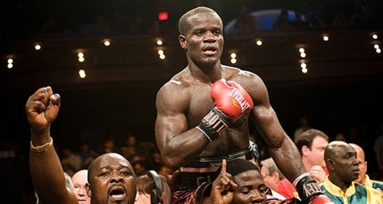 Joshua Clottey carried victorious on shoulders