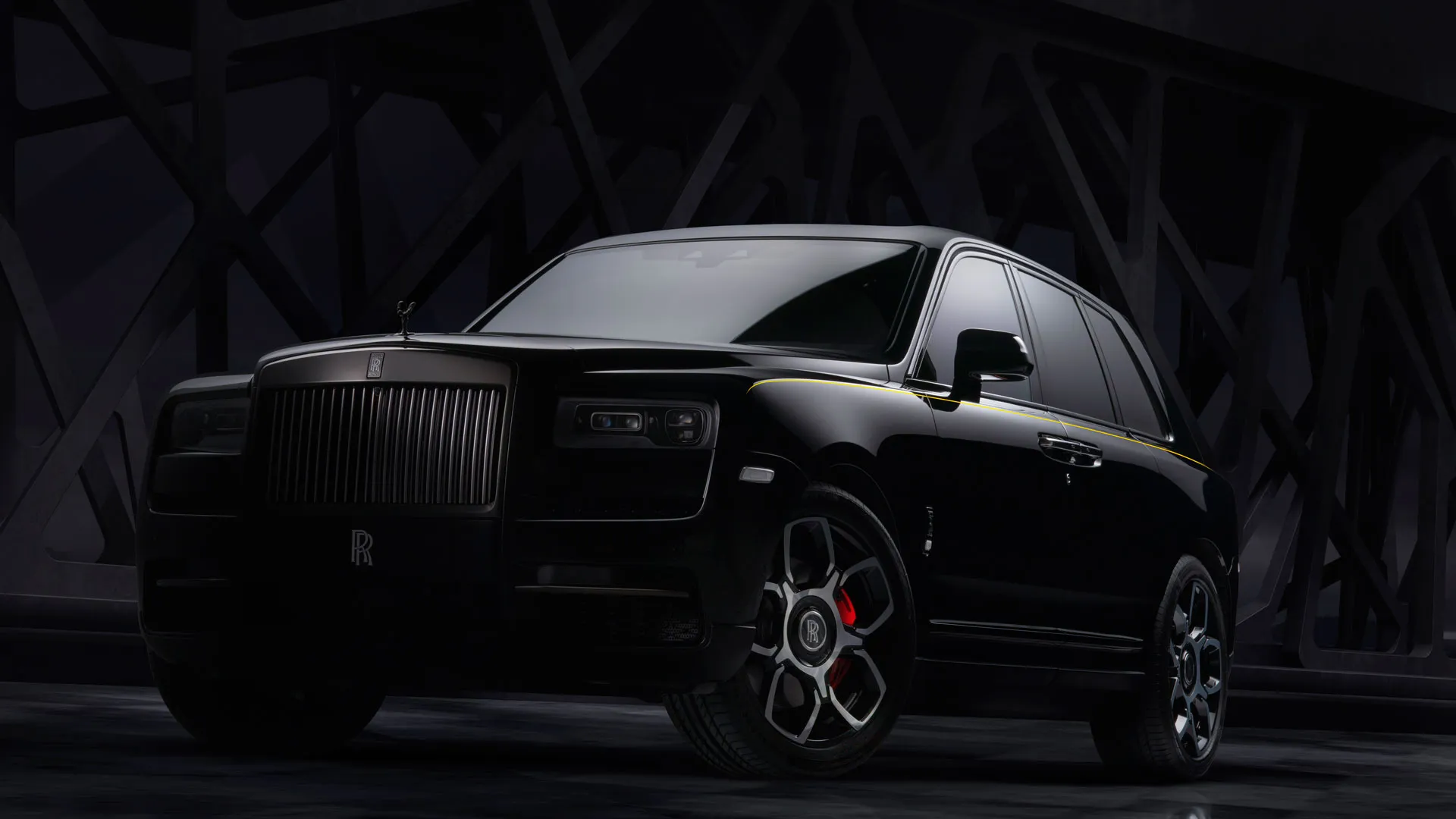 Black luxury SUV photographed in a dark studio, representing ABS Autos premium vehicle sourcing