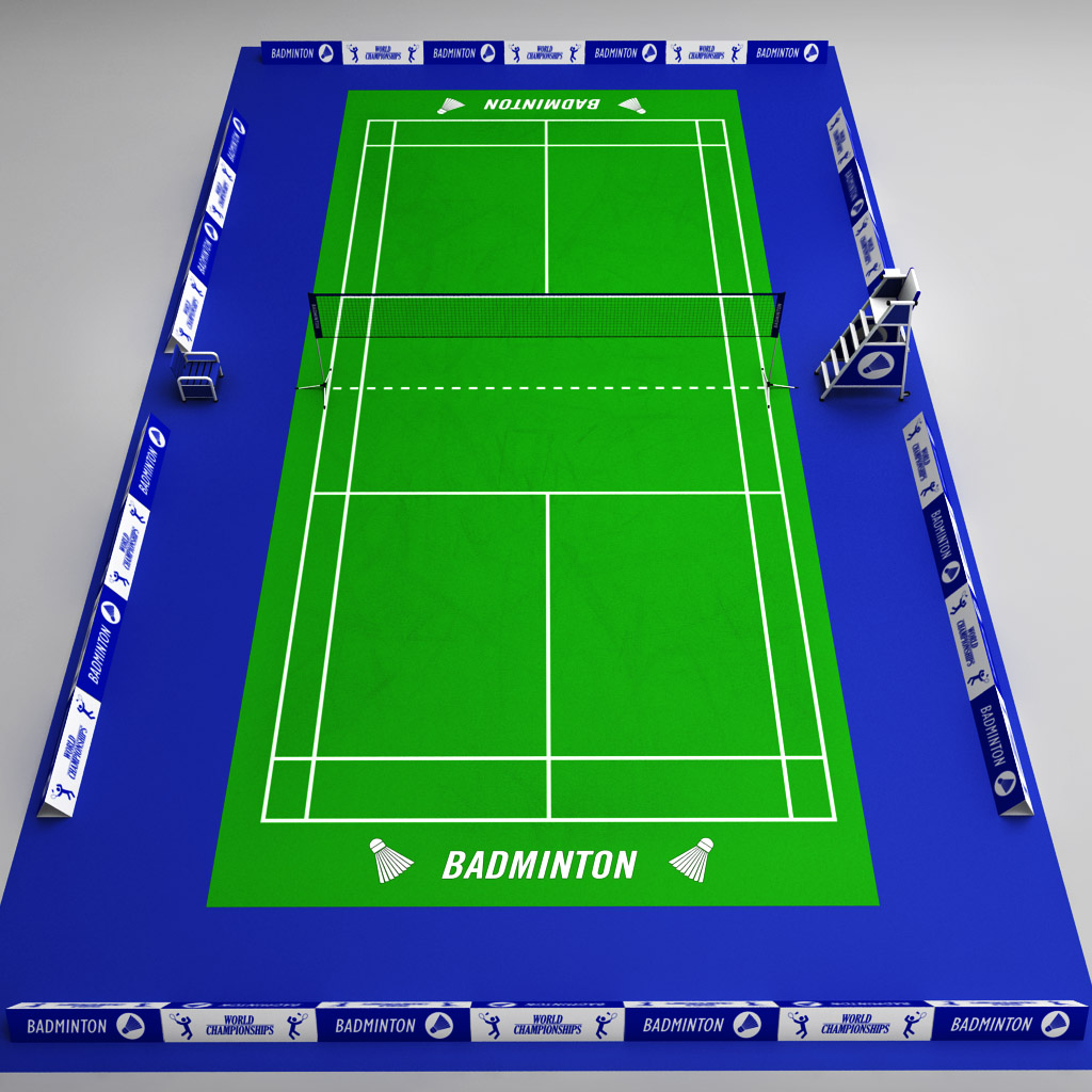 Badminton court diagram