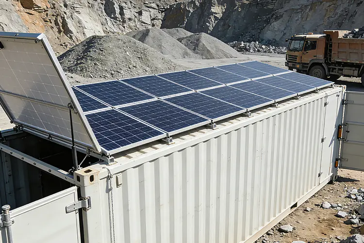 Solar container mining pod