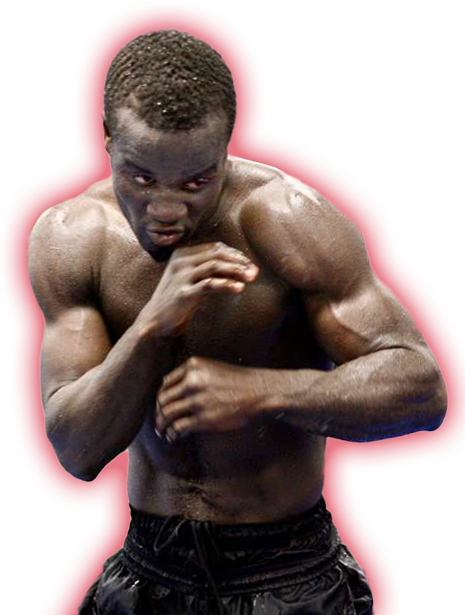 Joshua Clottey in fighting stance