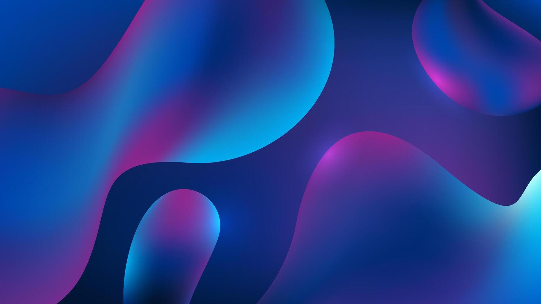 Abstract technology background with blue and purple fluid gradient shapes