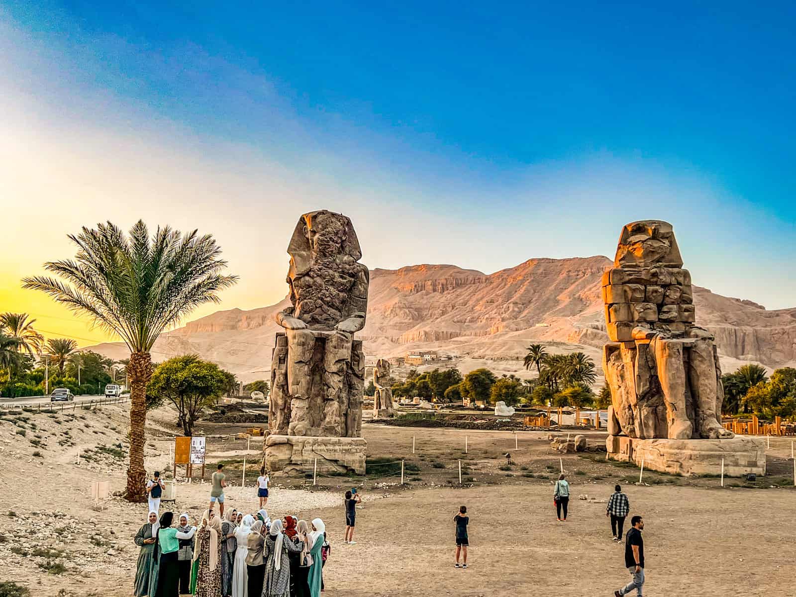 Egypt tour packages with flights to Luxor include the Colossi of Memnon