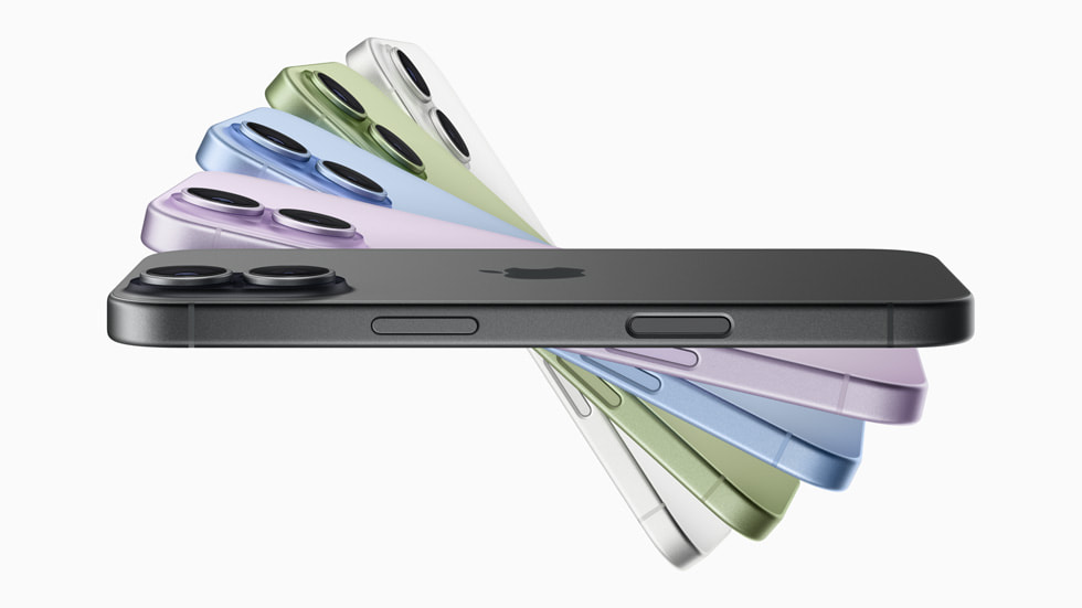 Apple iPhone 17 lineup multiple colors 2026 official product photo