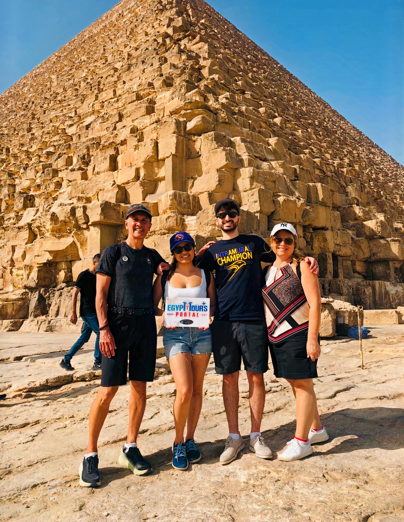 Family tour at Giza Pyramids
