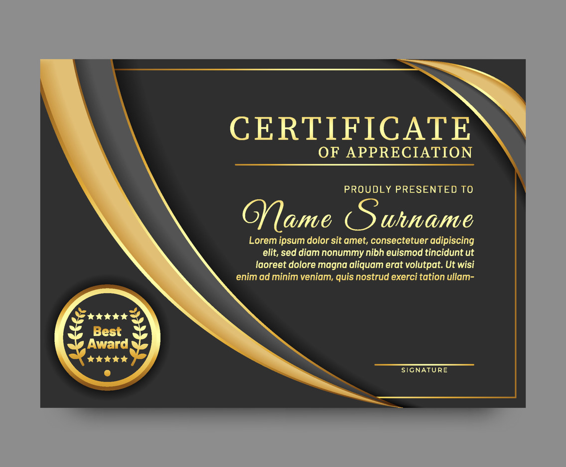 Award Certificate