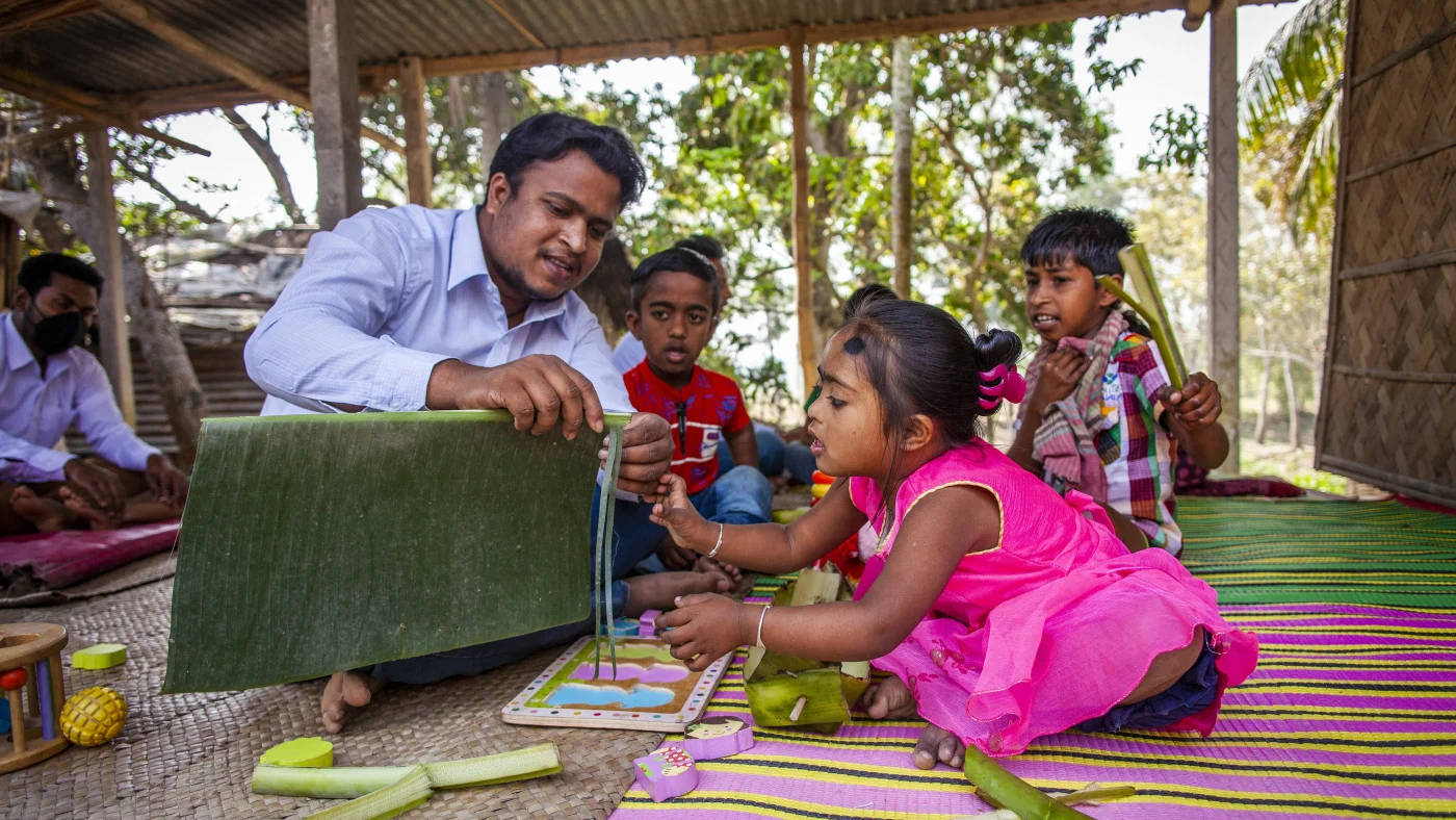 Inclusive learning session in a rural BRAC centre