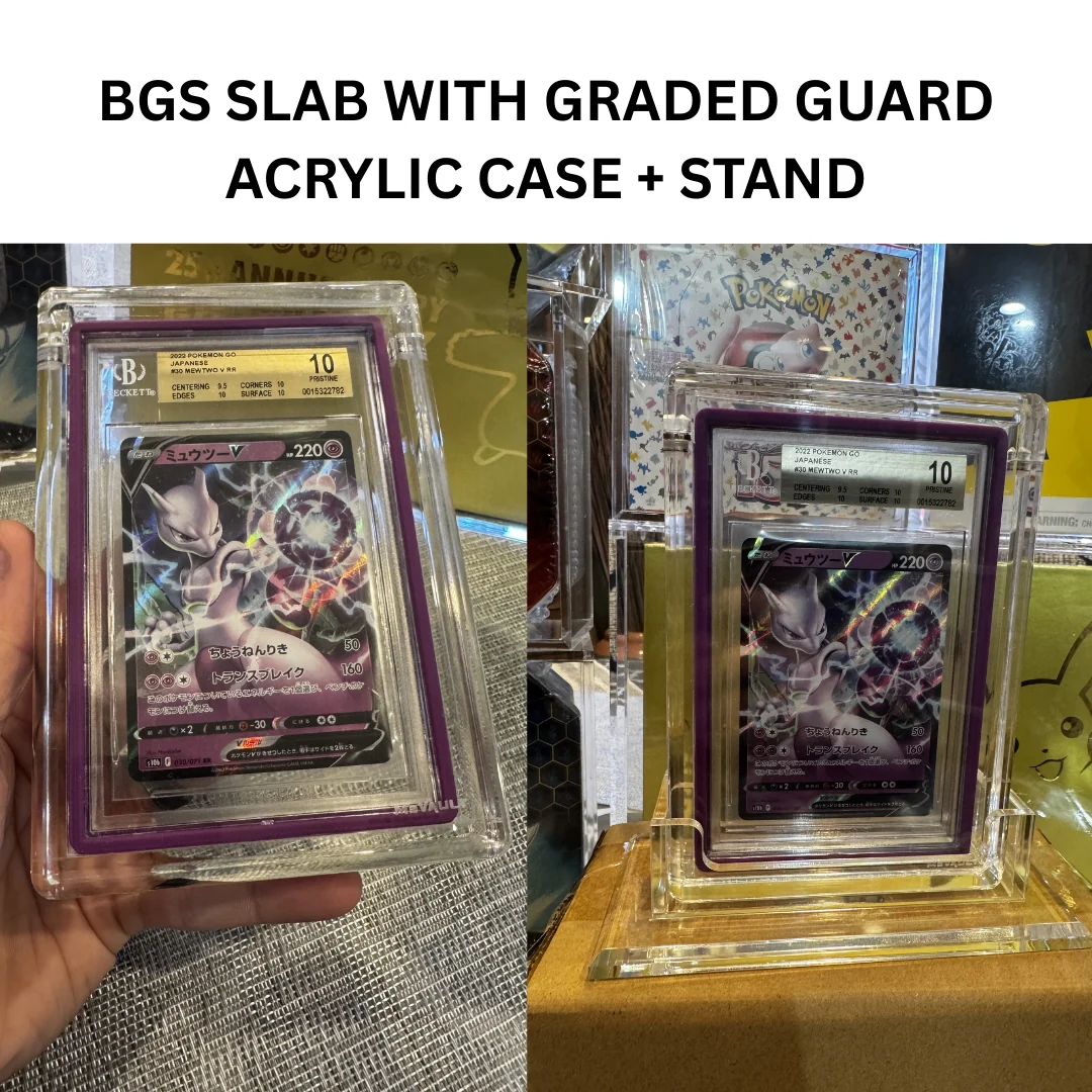 BGS Slab Acrylic Case with Graded Guard & Stand | Magnetic | M2Vault –  M2VAULT