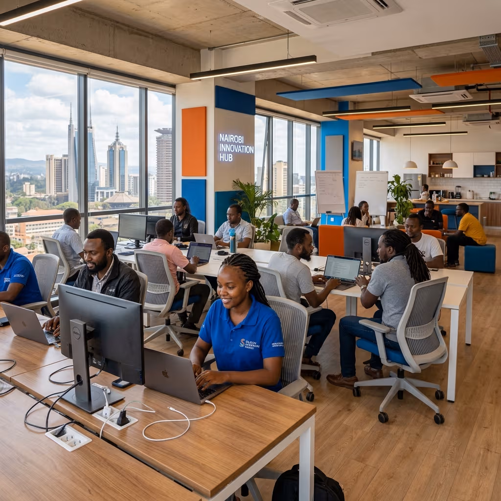 Rugi Kenya team at Nairobi Innovation Hub